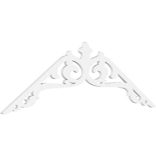 Ekena Millwork Pitch Amber Architectural Grade PVC Gable Pediment, 72"W x 24"H x 1"P (8/12) GPP072X024X100AMB - main